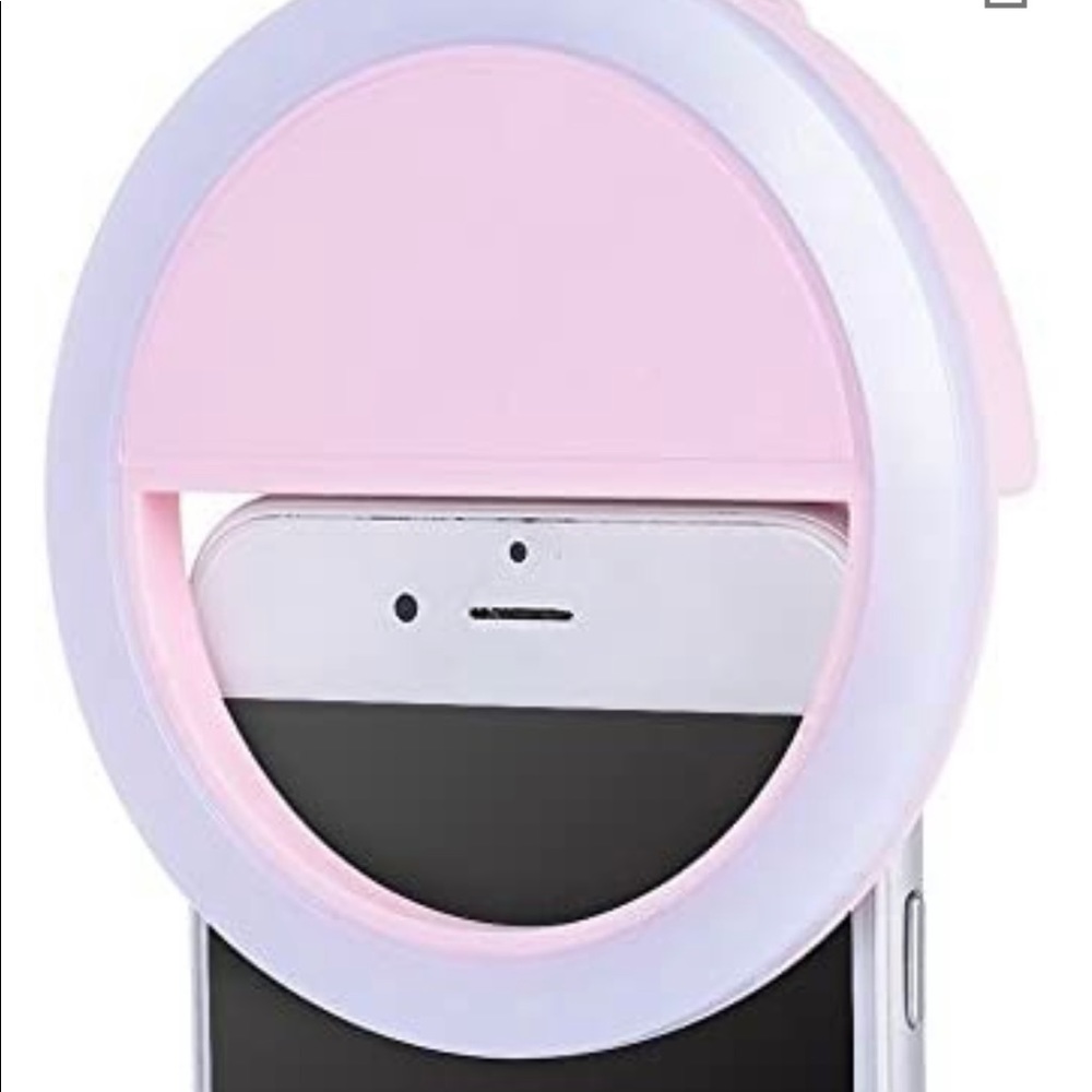 Pink selfie light for phone